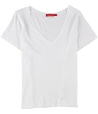 N:Philanthropy Womens Distressed V-Neck Basic T-Shirt