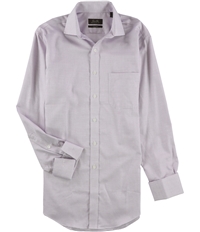 Tasso Elba Mens Non-Iron Mulberry Button Up Dress Shirt