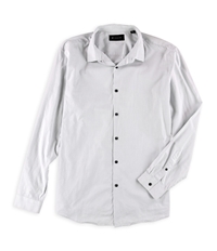 I-N-C Mens Solid Button Up Shirt, TW5