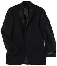 Ralph Lauren Mens Textured Contrast Two Button Blazer Jacket