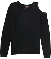 Vince Camuto Womens Beaded Neckline Pullover Sweater