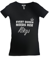 Rinky Womens Every Queen Needs Her Kings Graphic T-Shirt