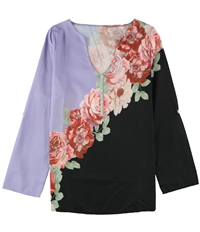 Tags Weekly Womens Floral Henley Shirt