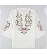 Tags Weekly Womens Embroidered Pullover Blouse