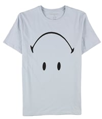 Elevenparis Mens Upside Down Smiley Graphic T-Shirt