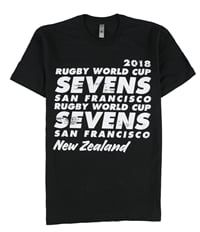 Next Level Mens Rugby 2018 World Cup Sevens Graphict-Shirt