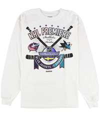 Reebok Mens 2010 Columbus Blue Jackets Vs San Jose Sharks Graphic T-Shirt