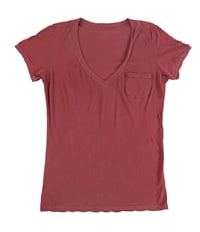 Tags Weekly Womens Solid Pocket Basic T-Shirt