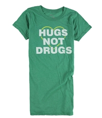 Local Celebrity Womens Hugs Not Drugs Graphic T-Shirt