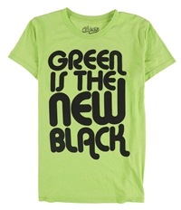 Chaser Womens Green Is The New Black Graphic T-Shirt