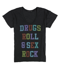 Truly Madly Deeply Womens Drugs Roll & Sex Rock Graphic T-Shirt
