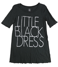 Hometown Heroes Womens Little Black Dress Graphic T-Shirt
