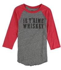 Hometown Heroes Womens Je T'aime Whiskey Graphic T-Shirt
