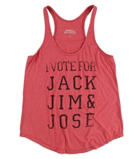 Gorilla Buffet Womens I Vote For Jack Jim & Jose Racerback Tank Top