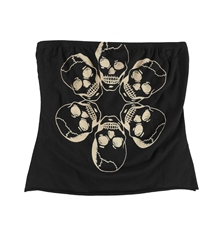Truly Madly Deeply Womens Skulls Graphic T-Shirt