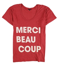 Truly Madly Deeply Womens Merci Beau Coup Graphic T-Shirt, TW4