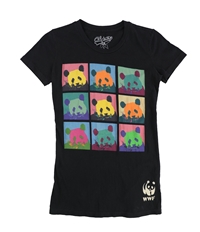 Chaser Womens Panda Pop Art Graphic T-Shirt