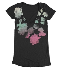 Truly Madly Deeply Womens Multi Tone Flower Graphic T-Shirt