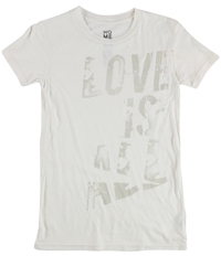 Hometown Heroes Womens Love Is All Graphic T-Shirt