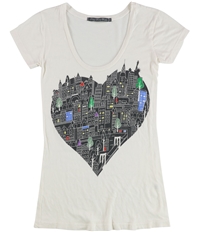 Truly Madly Deeply Womens City Heart Graphic T-Shirt