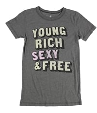 Heritage 1981 Womens Young Rich Sexy & Free Graphic T-Shirt