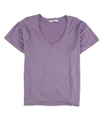 Project Social T Womens Boxy Heathered V-Neck Basic T-Shirt