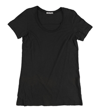 Sweet & Toxic Womens Solid Scoop Neck Basic T-Shirt