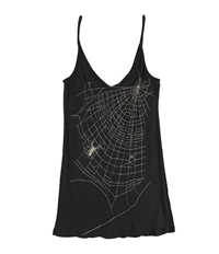 Sweet & Toxic Womens Spiderweb Graphic Tank Top