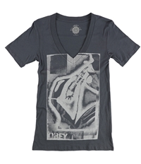Obey Womens Spray Paint Square Graphic T-Shirt