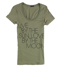 Dirty Violet Womens Live By The Sun Graphic T-Shirt, TW2