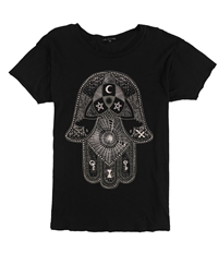 Truly Madly Deeply Womens Hamsa Hand Graphic T-Shirt