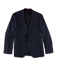 Hugo Boss Mens Plaid Two Button Blazer Jacket, TW2