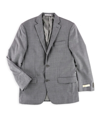 Michael Kors Mens Sharkskin Classic Fit Two Button Blazer Jacket