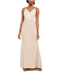 Vince Camuto Womens Sequin Top Gown Dress