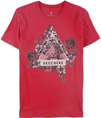 Skechers Womens Tiger Floral Graphic T-Shirt