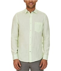 Nautica Mens Chambray Button Up Shirt, TW3