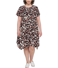 Tommy Hilfiger Womens Floral Peasant Dress