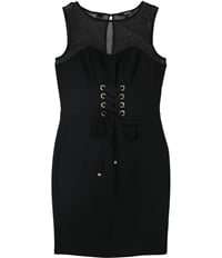 Guess Womens Illusion Bodycon Dress