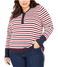Tommy Hilfiger Womens Stripe Pullover Sweater, TW2