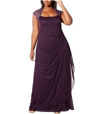 Xscape Womens Ruched Gown Dress, TW3