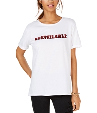 Carbon Copy Womens Unavailable Embellished T-Shirt