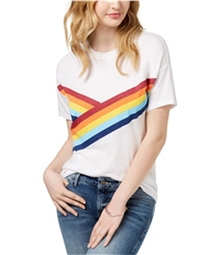 Carbon Copy Womens Rainbow Graphic T-Shirt, TW1
