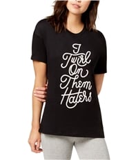 Carbon Copy Womens Twirl On Them Haters Embellished T-Shirt