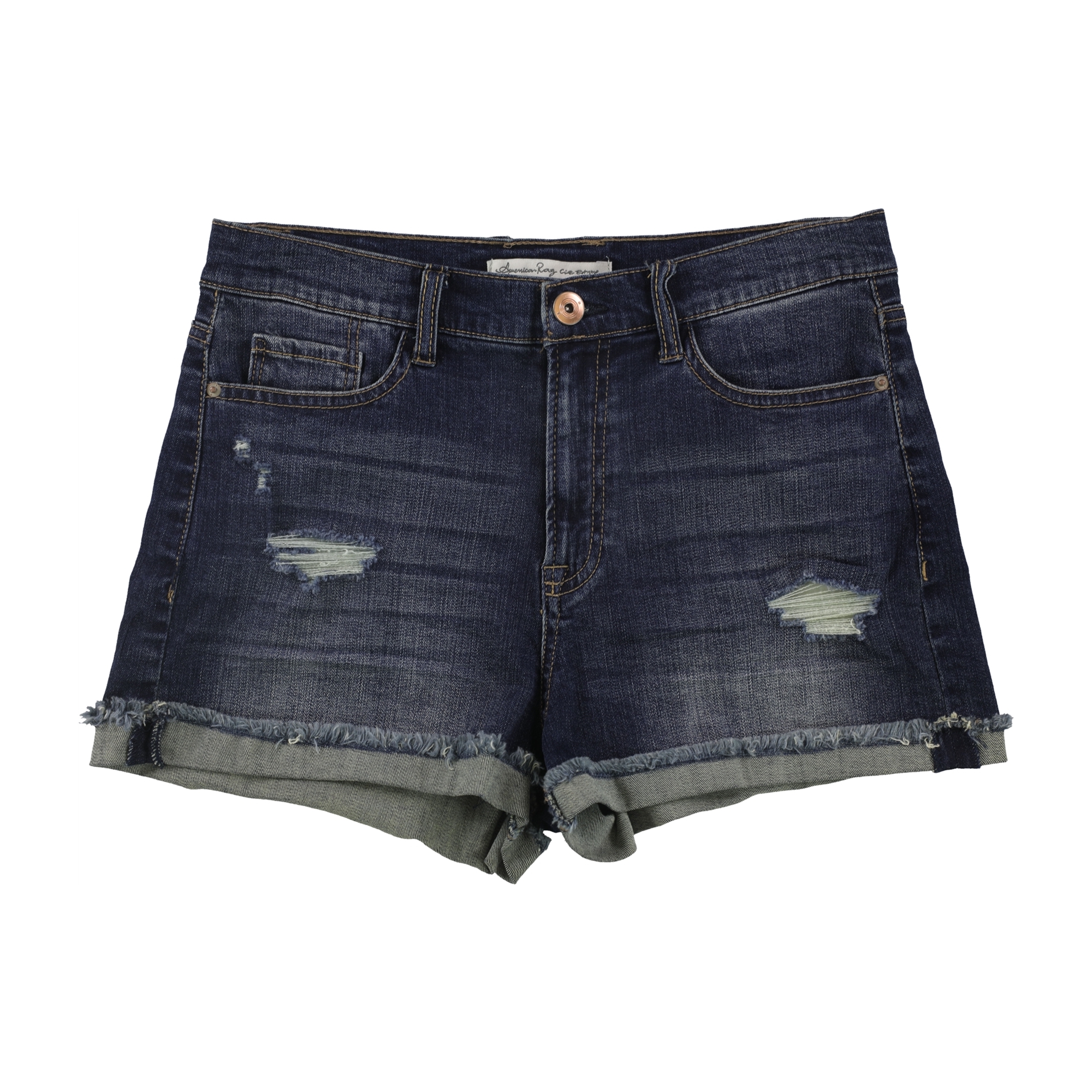 Buy a American Rag Womens Ripped Raw Edge Casual Denim Shorts TW1