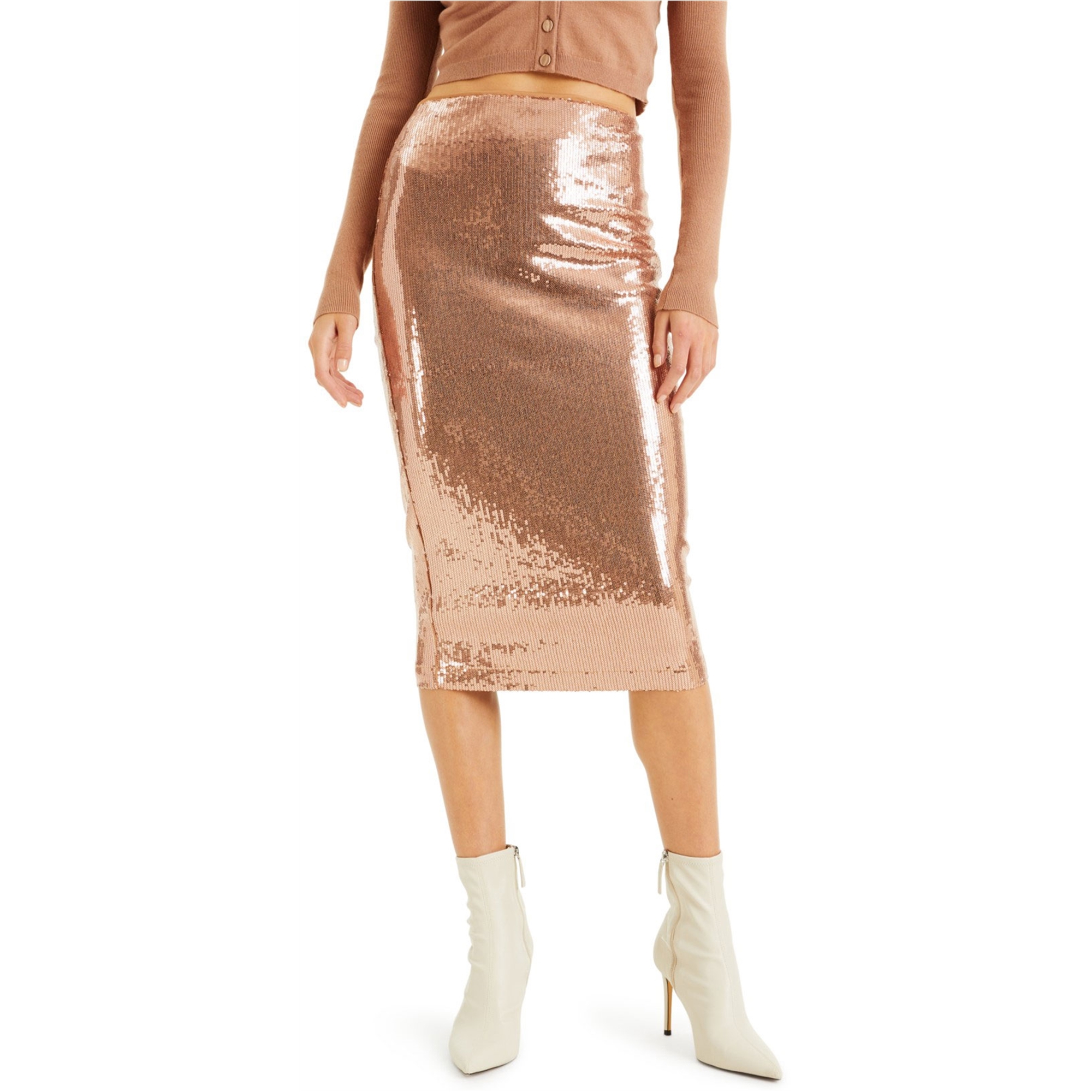 Sequin pencil skirt uk top