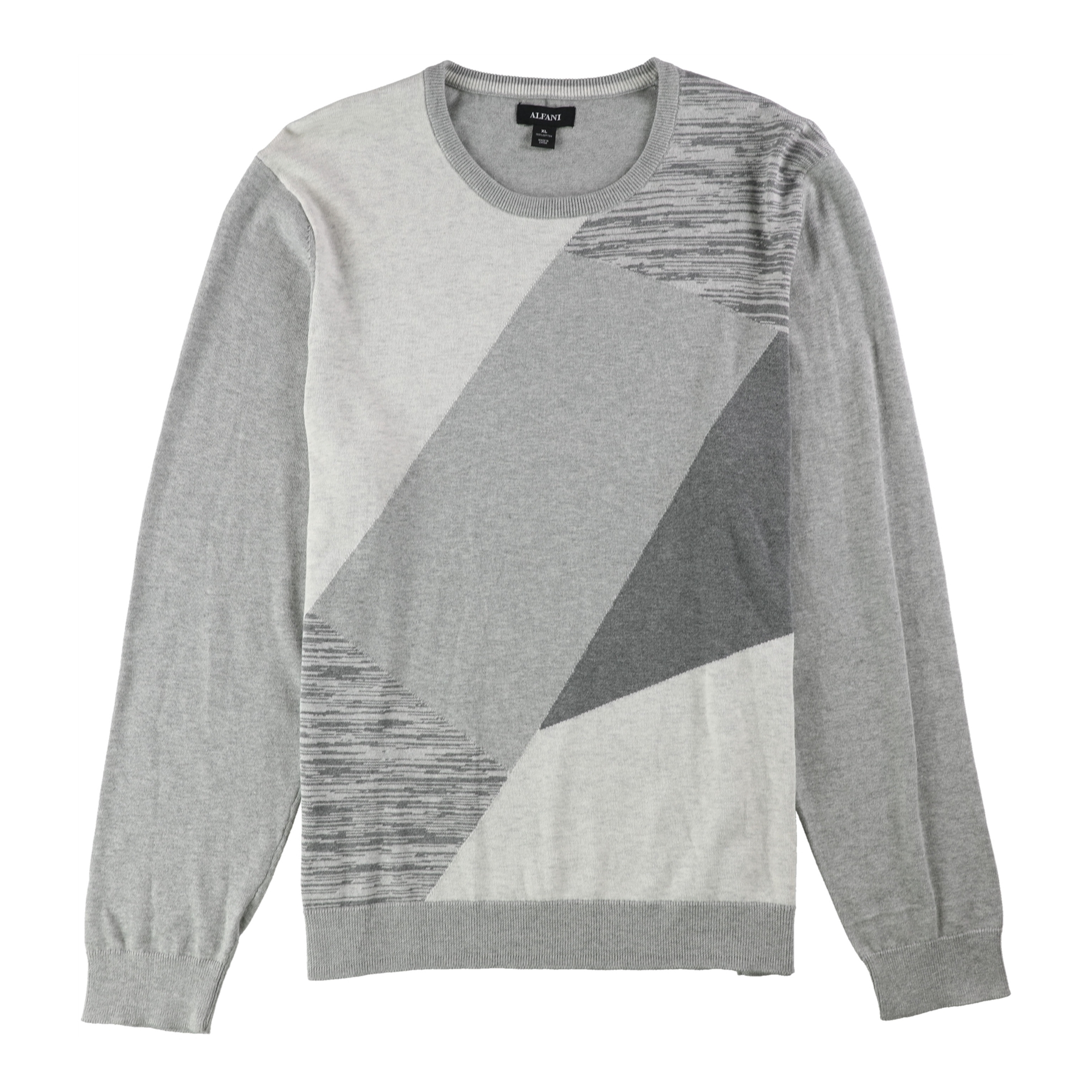 Buy a Alfani Mens Angled Colorblocked Pullover Sweater Tagsweekly