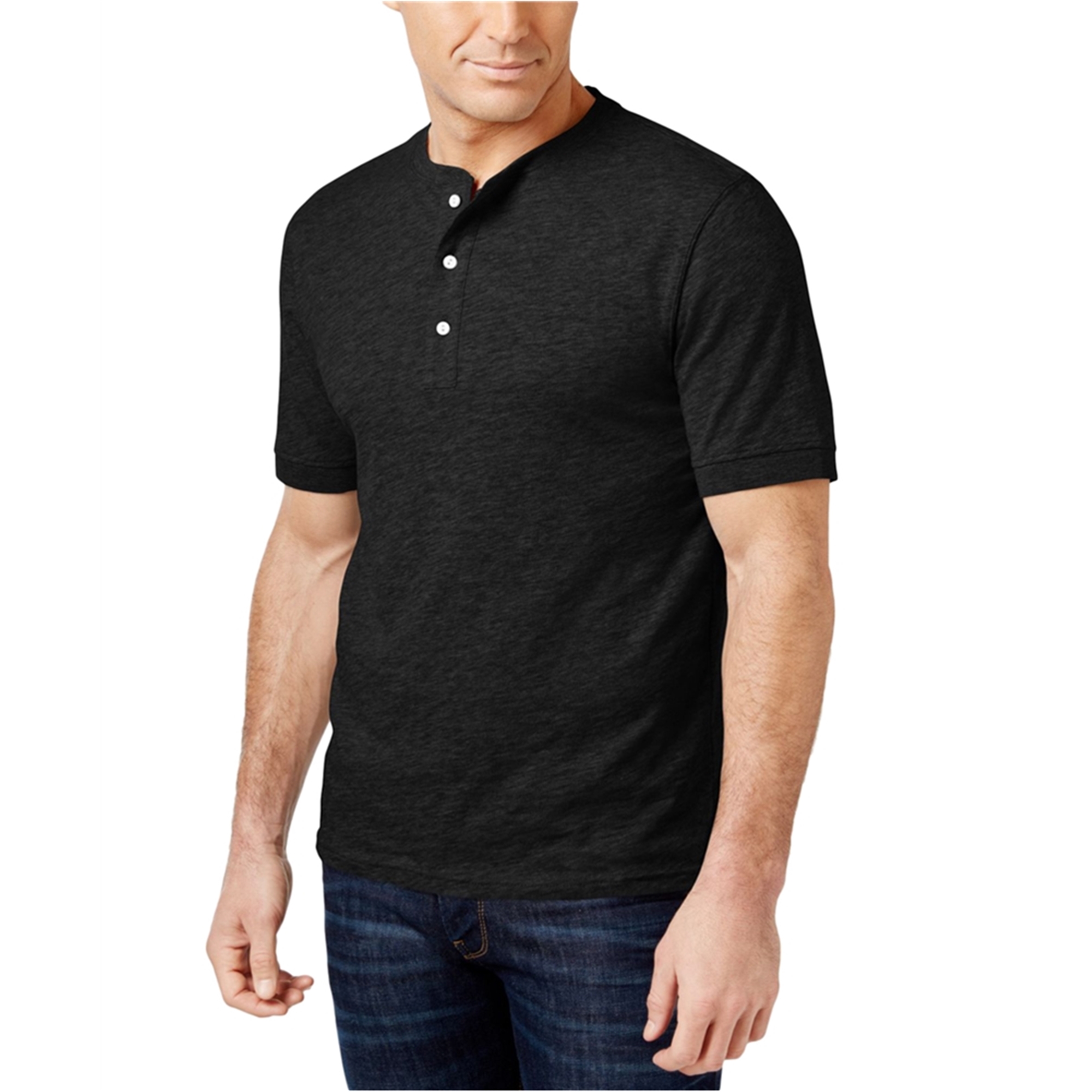 Buy a Mens Club Room Solid SS Henley Shirt Online | TagsWeekly.com