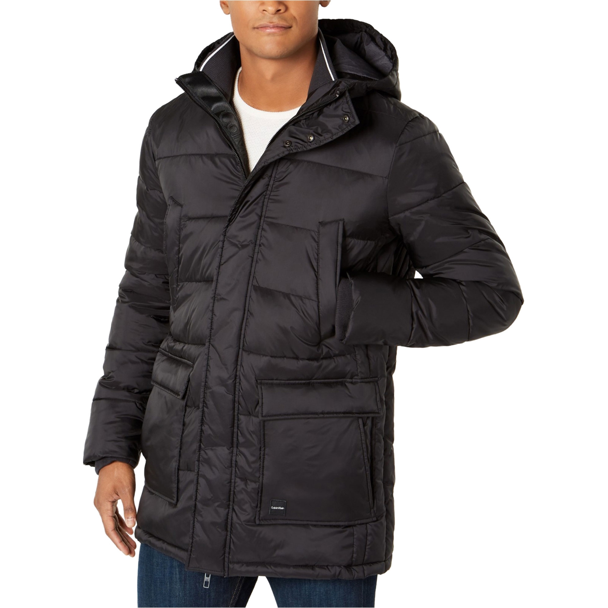 Buy a Mens Calvin Klein Winter Hooded Puffer Jacket Online 