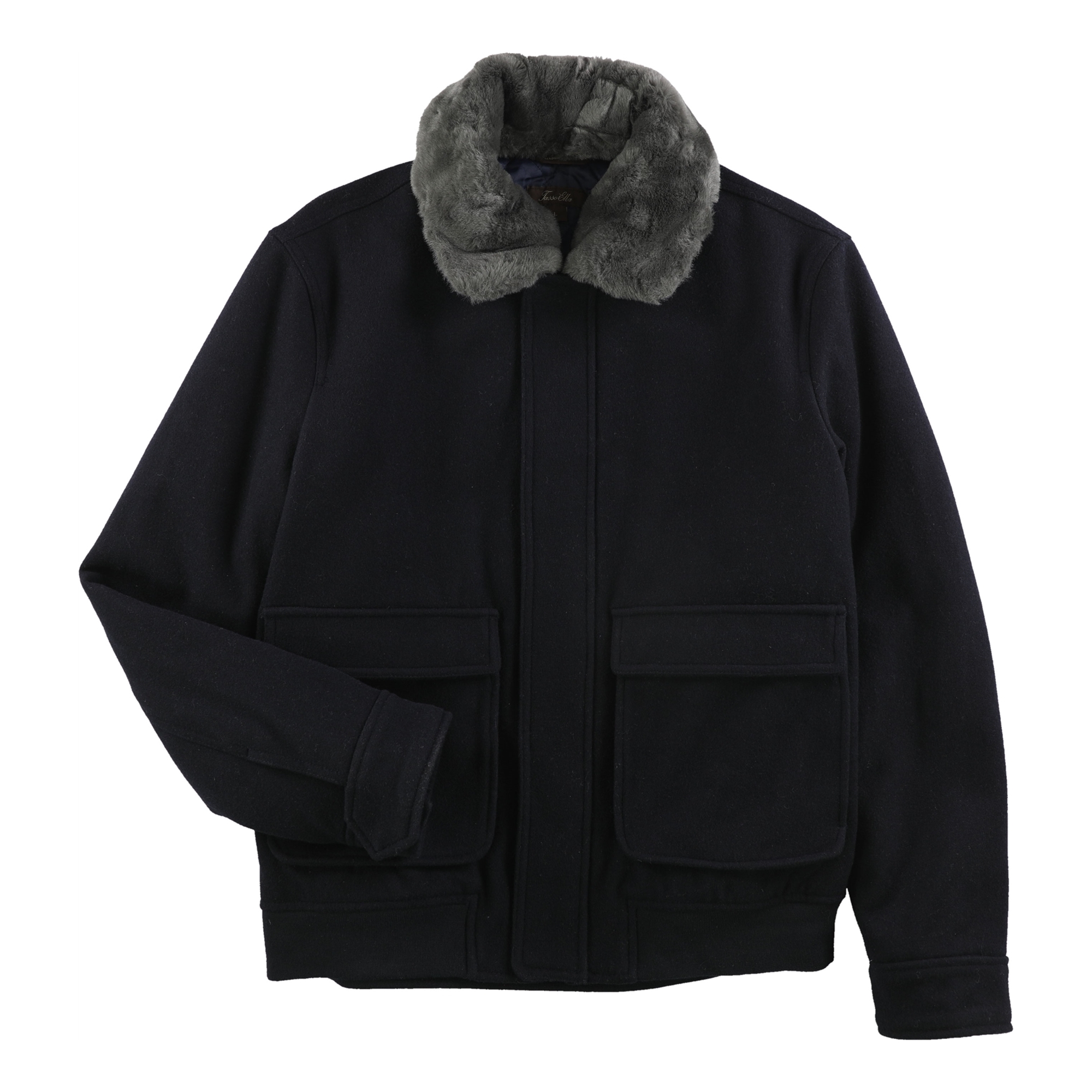 Buy a Tasso Elba Mens Faux Fur Collar Aviator Jacket Tagsweekly