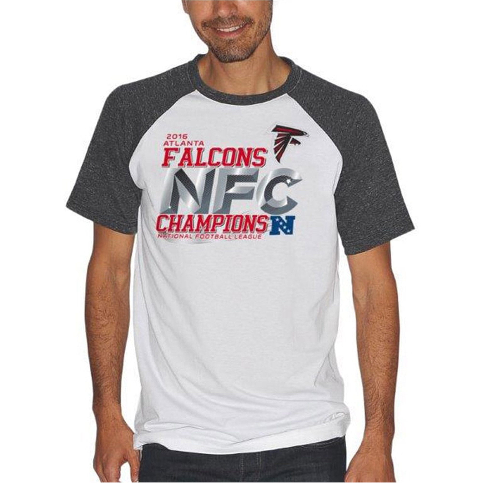 G-III Sports Mens Atlanta Falcons NFC Champs Graphic T-Shirt